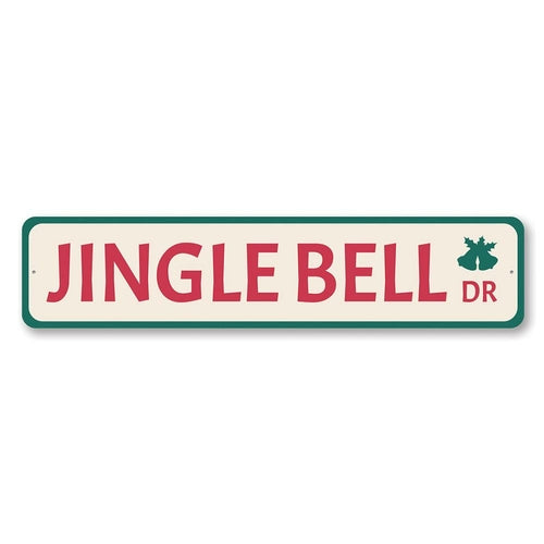 Jingle Bell Drive Holiday Sign
