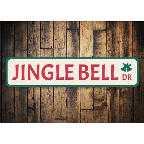 Jingle Bell Drive Holiday Sign