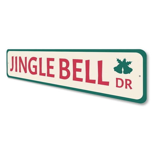 Jingle Bell Drive Holiday Sign