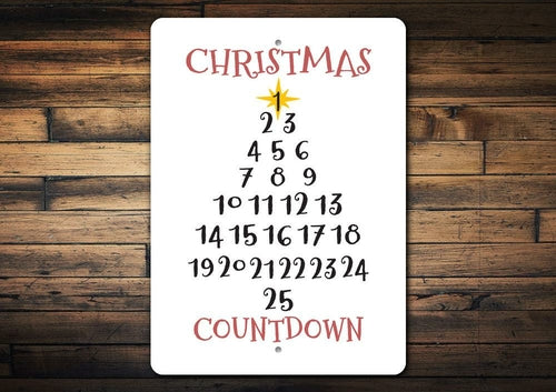 Christmas Tree Countdown Sign