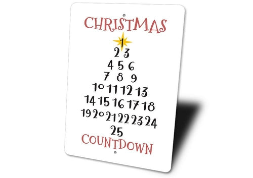 Christmas Tree Countdown Sign